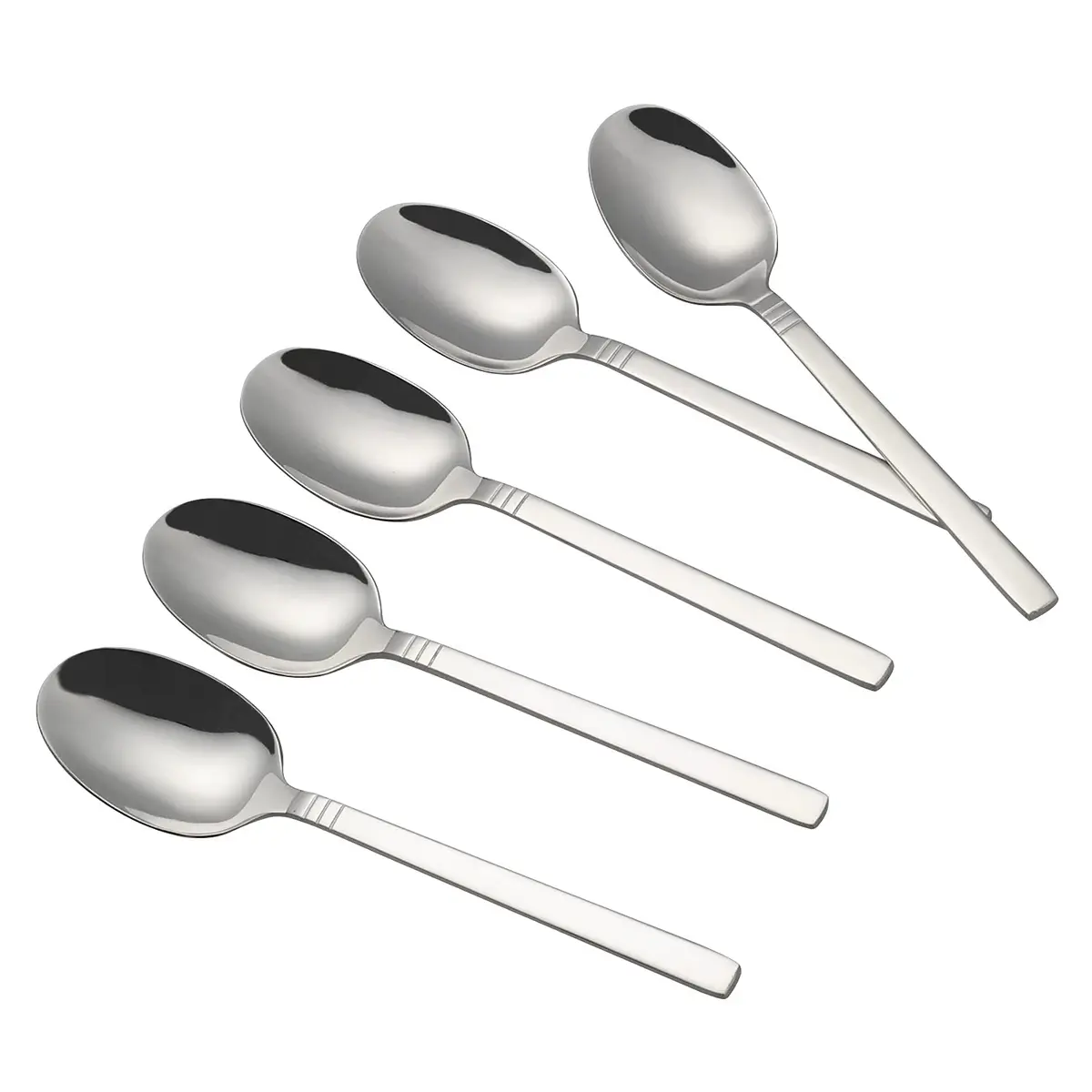 Morcte 12-Piece Stainless Steel Dinner Spoons, 7.8 inch (19.8 cm) Cutlery Set | Polished Steel for Home & Hotel Dining - main product image