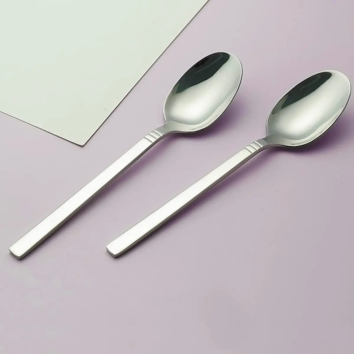 Morcte 12-Piece Stainless Steel Dinner Spoons, 7.8 inch (19.8 cm) Cutlery Set | Polished Steel for Home & Hotel Dining - view 4