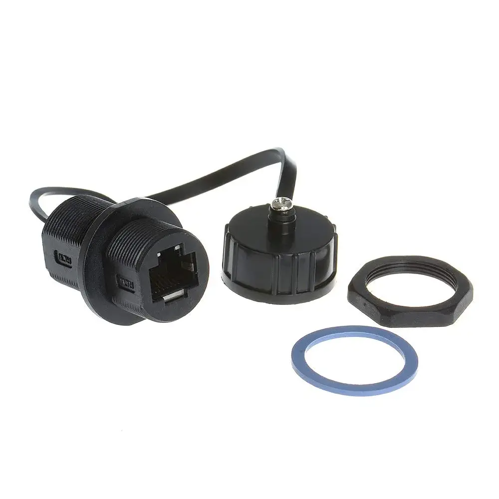 ANMBEST Shielded RJ45 Waterproof CAT6 Ethernet Connector 5PCS | IP67 Rated for Industrial Use - view 2