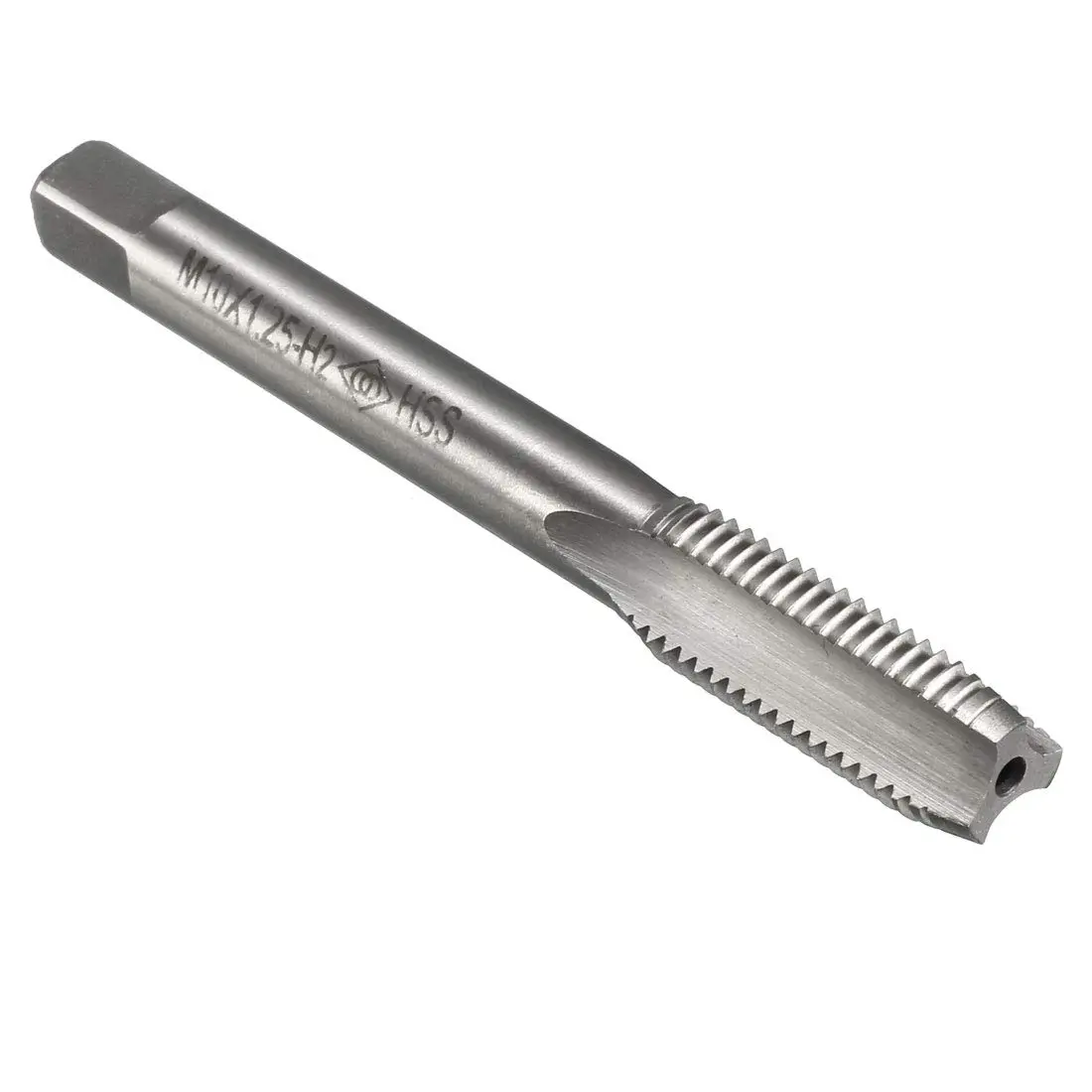 uxcell Metric Machine Tap M10 x 1.25mm H2 High Speed Steel Straight Flute (1 pc) - main product image