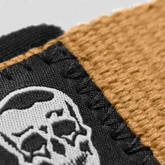Gymreapers Lifting Wrist Straps with Neoprene Padding & 18" Cotton - Desert Tan | Secure Grip for Deadlifts & Weight Training - view 3