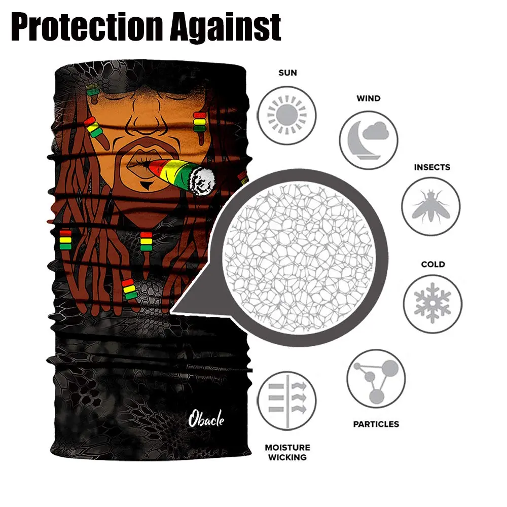 Obacle Motorcycle Face Mask Sun UV Dust Wind Protection Tube Mask Seamless Bandana Face Mask for Men Women Bike Riding Cycling Biker Fishing Outdoor Festival - view 8