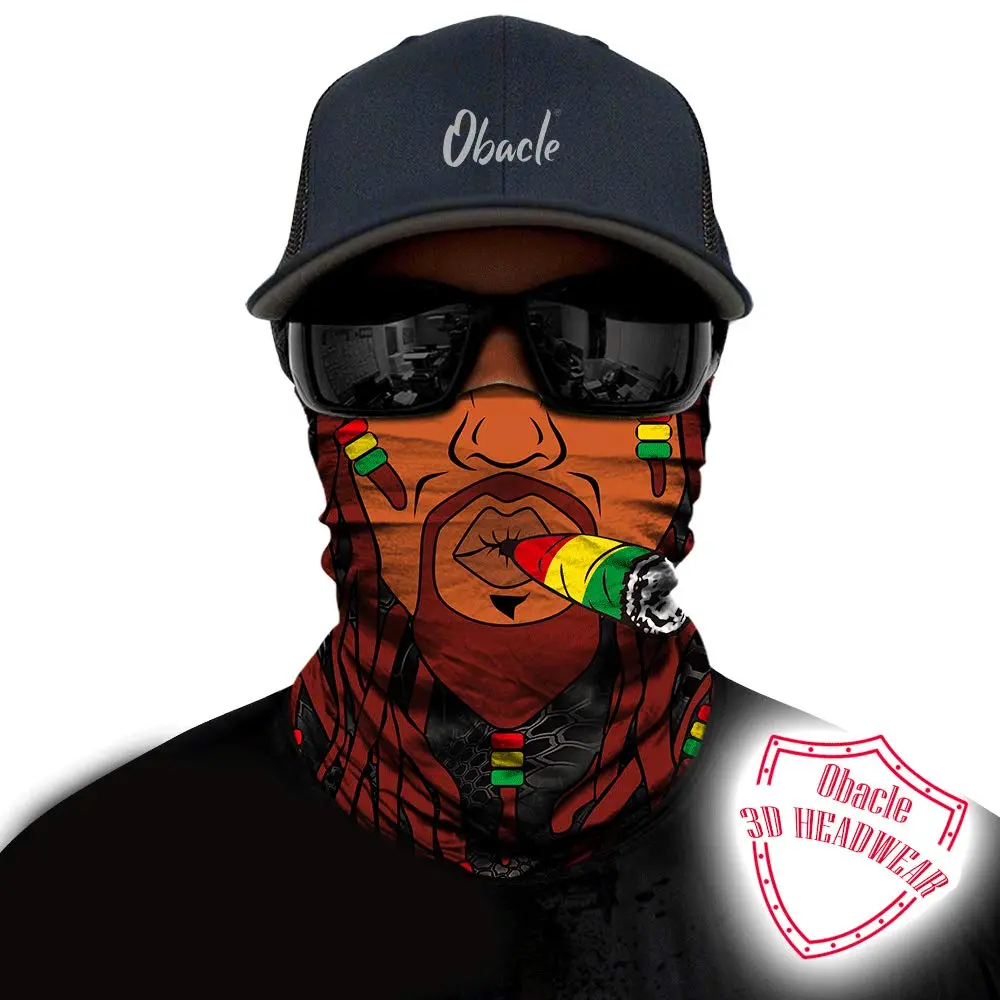 Obacle Motorcycle Face Mask Sun UV Dust Wind Protection Tube Mask Seamless Bandana Face Mask for Men Women Bike Riding Cycling Biker Fishing Outdoor Festival - view 2