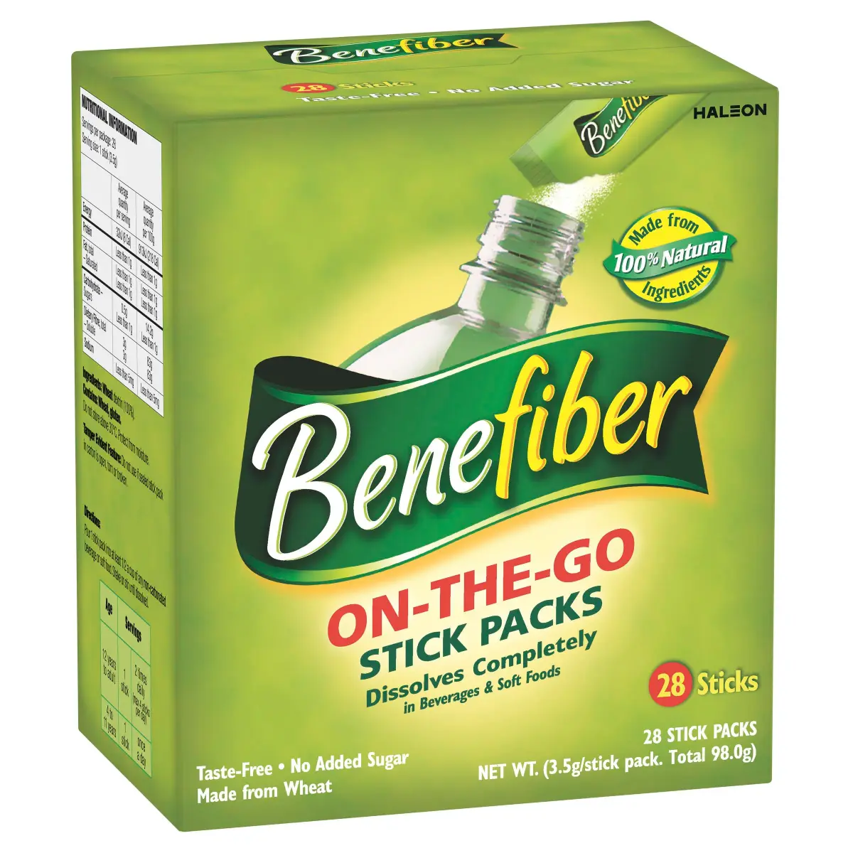 Benefiber Daily Prebiotic Fiber Supplement Powder Unflavored 17.6 oz (798 g) | Nourishes Gut Bacteria for Digestive Health - main product image