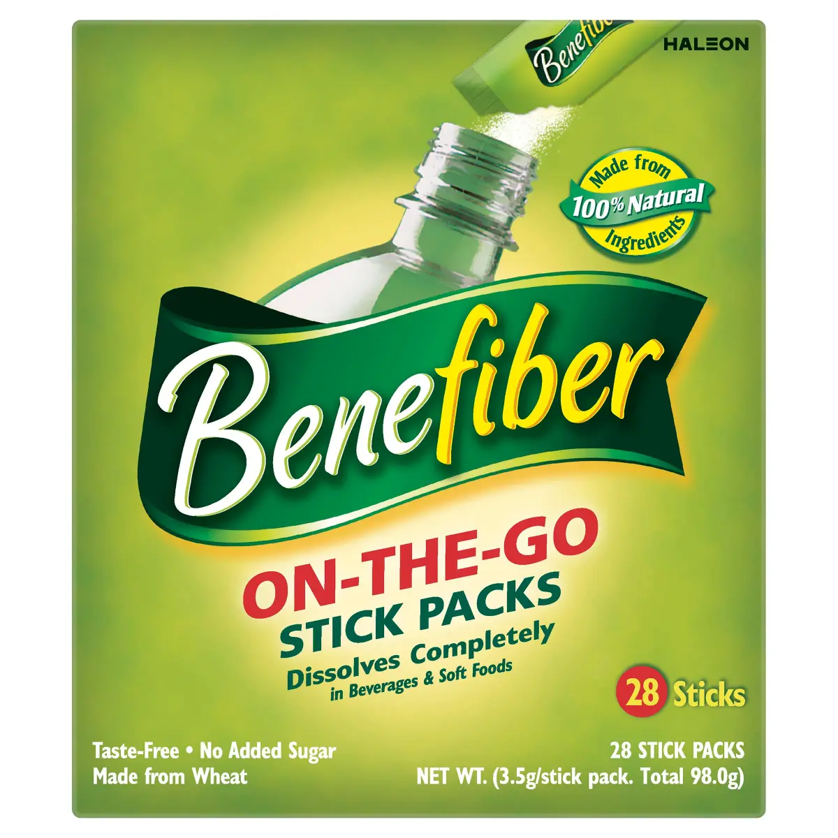 Benefiber Daily Prebiotic Fiber Supplement Powder Unflavored 17.6 oz (798 g) | Nourishes Gut Bacteria for Digestive Health - view 2