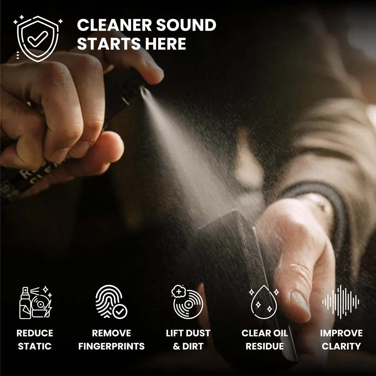 Big Fudge Record Cleaning Solution 100ml (3.4 Fl Oz) | Safe for All Vinyl Records - main product image