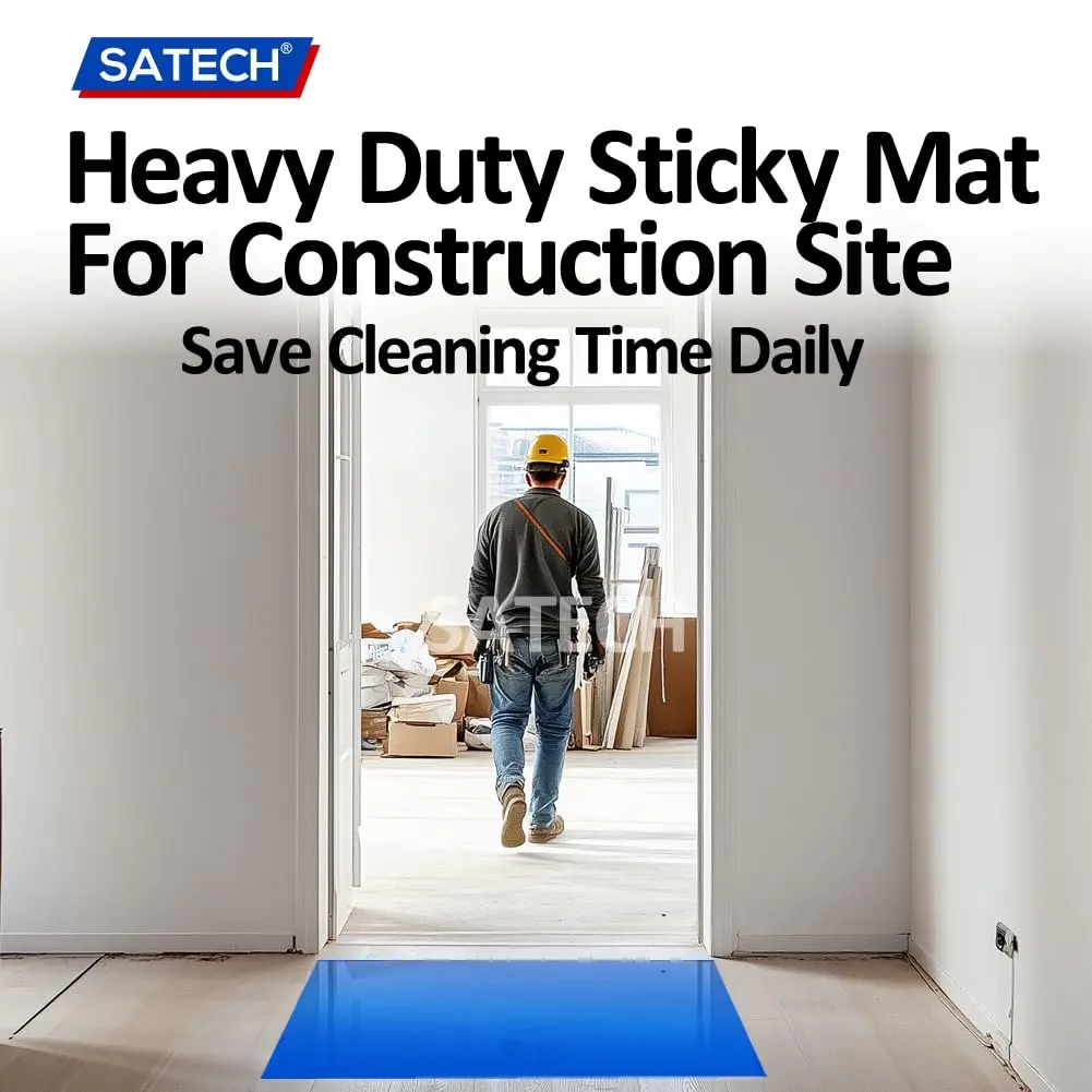 SATECH Sticky Mat 24" x 36" (6 sq ft) Grey | Cleanroom & Lab Adhesive Floor Mat - view 3