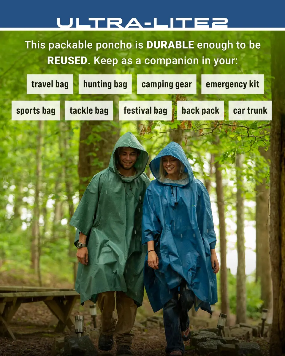 FROGG TOGGS Ultra-Lite2 Poncho Carbon Black | Waterproof Breathable Rain Gear for Indian Monsoons - view 7