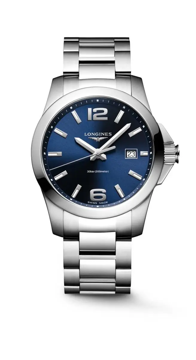 Longines Conquest 41MM Quartz Watch | Sporty Elegance with Sapphire Crystal & Stainless Steel (41mm) - main product image
