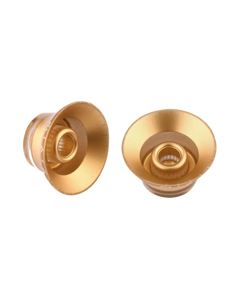 Metallor Gold Top Hat Electric Guitar Knobs 4Pcs | Fits 6mm Spline Shaft Pots - view 7