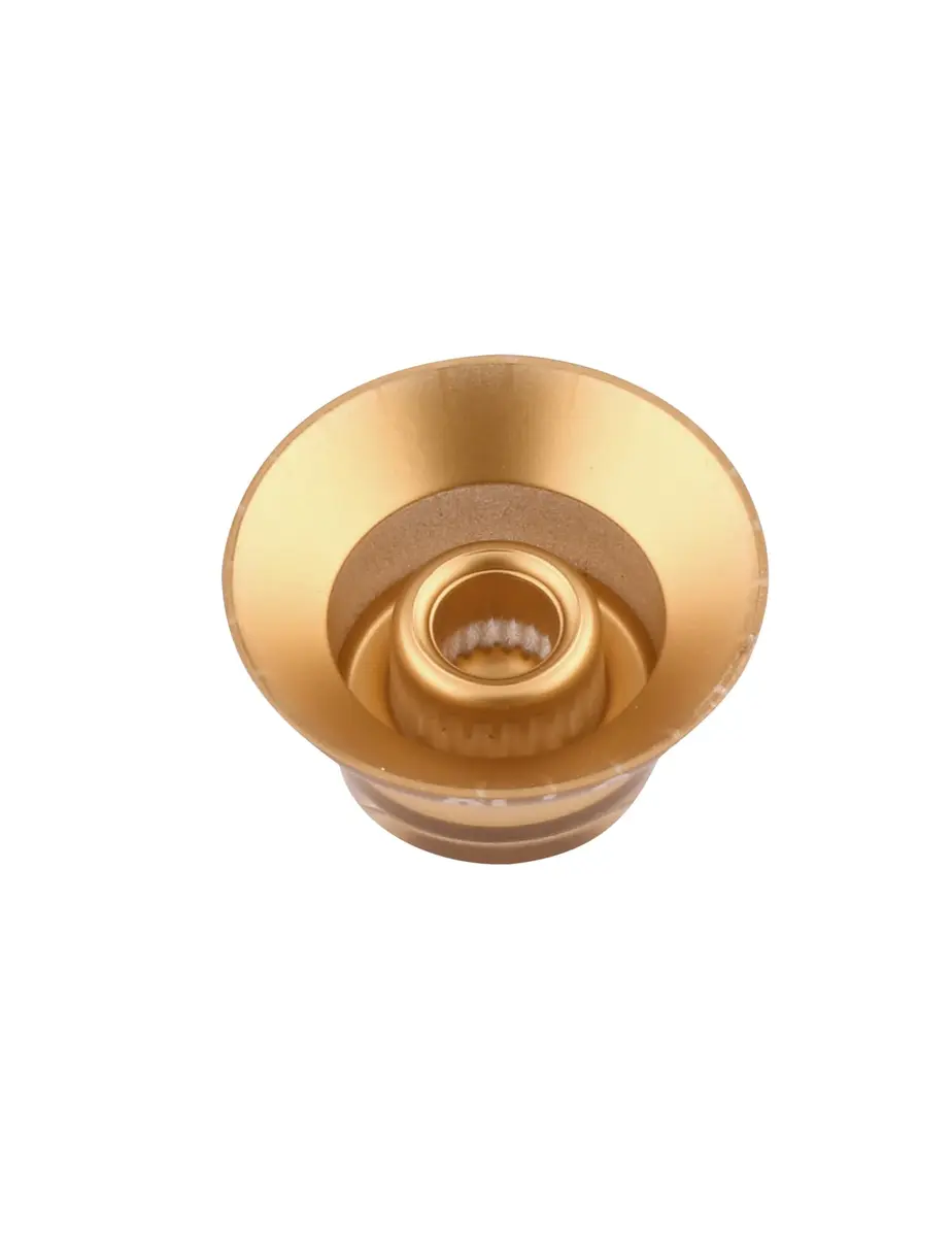 Metallor Gold Top Hat Electric Guitar Knobs 4Pcs | Fits 6mm Spline Shaft Pots - view 8
