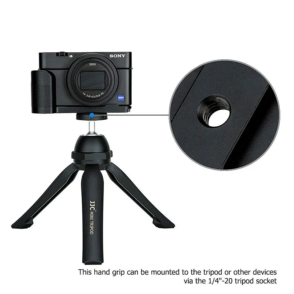 JJC Metal Hand Grip Holder Handle for Sony RX100 Series Cameras, 58g (2 oz) | Secure Grip & Easy Access - view 8