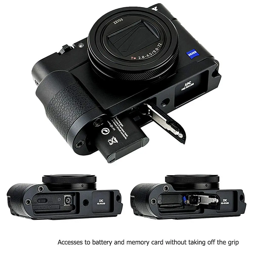 JJC Metal Hand Grip Holder Handle for Sony RX100 Series Cameras, 58g (2 oz) | Secure Grip & Easy Access - view 4