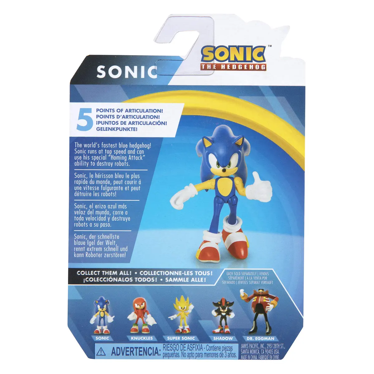 JAKKS Pacific Sonic The Hedgehog Action Figure 2.5 Inch | Articulated Collectible Toy for Kids 3+ - view 7