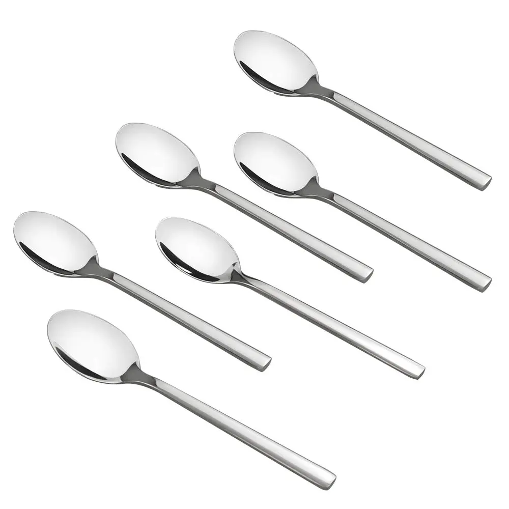 Doryh 12-Piece Stainless Steel Teaspoons | Small Dessert Spoons, Mirror Finish, Dishwasher Safe - main product image