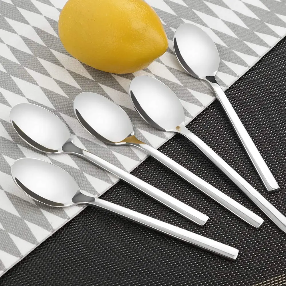 Doryh 12-Piece Stainless Steel Teaspoons | Small Dessert Spoons, Mirror Finish, Dishwasher Safe - view 6