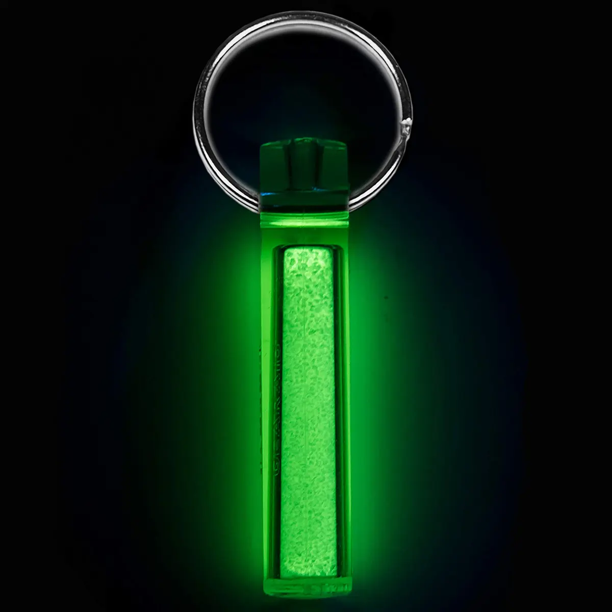 GEAR AID Ni Glo UV Rechargeable Glowing Keychain 2cm (0.79in) | Glows Bright Green for Hours - view 4