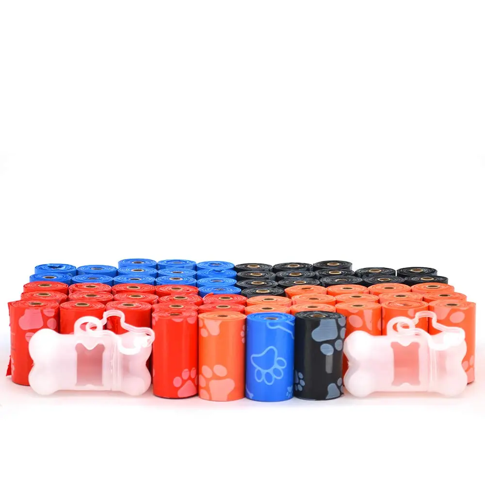 Best Pet Supplies Poop Bags for Dogs - Assorted Colors, 900 Count | Heavy-Duty Leak-Resistant Waste Bags - main product image