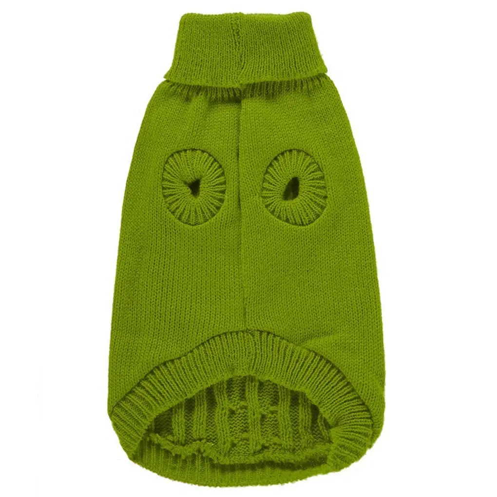 CHBORCHICEN Knitted Small Dog Sweater, Turtleneck Pullover | Warm Winter Puppy Clothes for Small Breeds - view 6