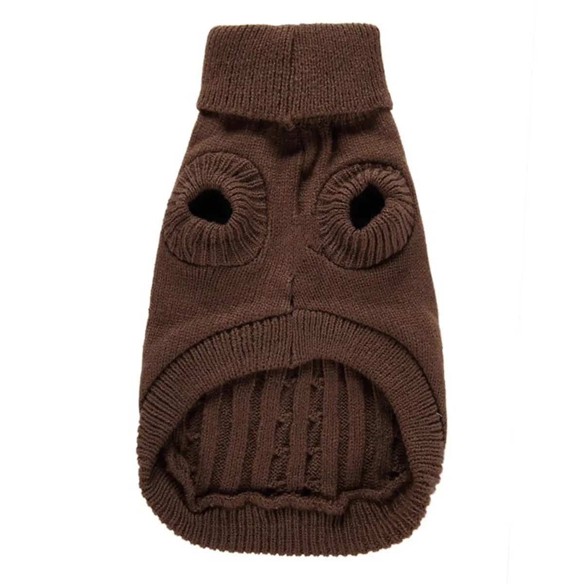 CHBORCHICEN Knitted Small Dog Sweater, Turtleneck Pullover | Warm Winter Puppy Clothes - view 7