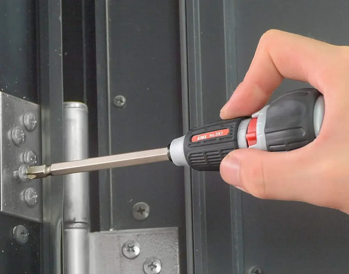 Anex 72-Gear Ratcheting Screwdriver with Ball Handle & Magnetic Bit Set 135mm (5.3") | Heavy Duty Japanese Tool - view 2