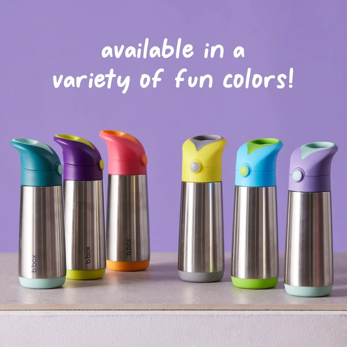 b.box Insulated Water Bottle for Kids, 355ml (12 oz) Passion Splash | Keeps Drinks Cold Up to 8 Hours - view 7