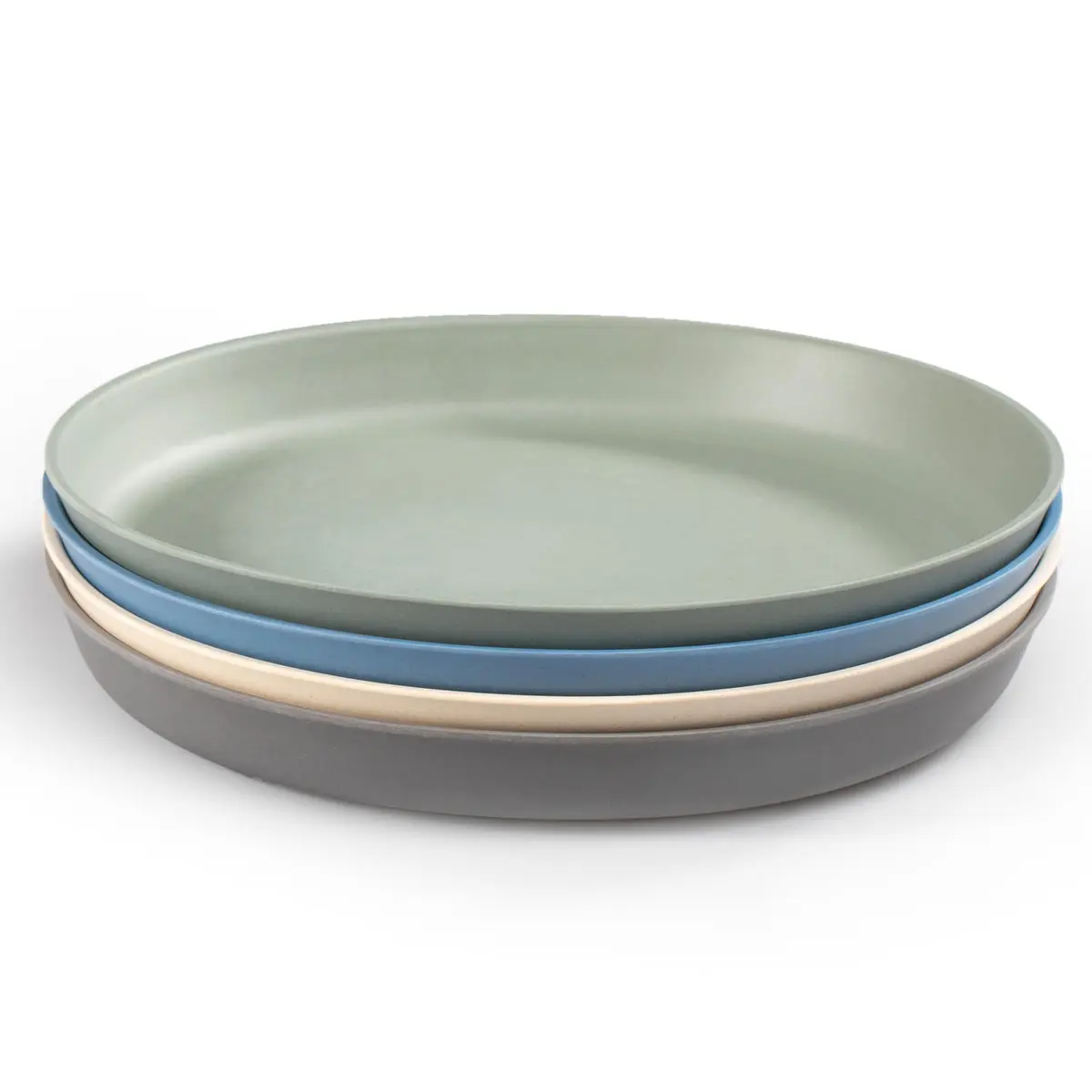 WeeSprout Bamboo Plates Set of 4 20.32cm (8 Inch) | Kid-Safe Dishware for Toddlers - main product image