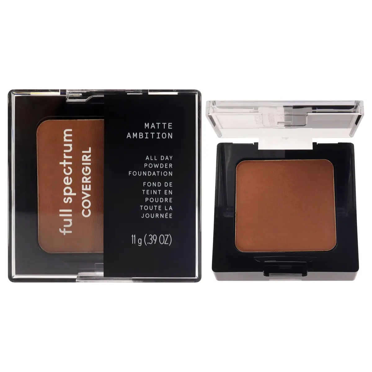 COVERGIRL Matte Ambition Powder Foundation Deep Cool 2 | All Day Matte Finish for All Skin Tones - main product image