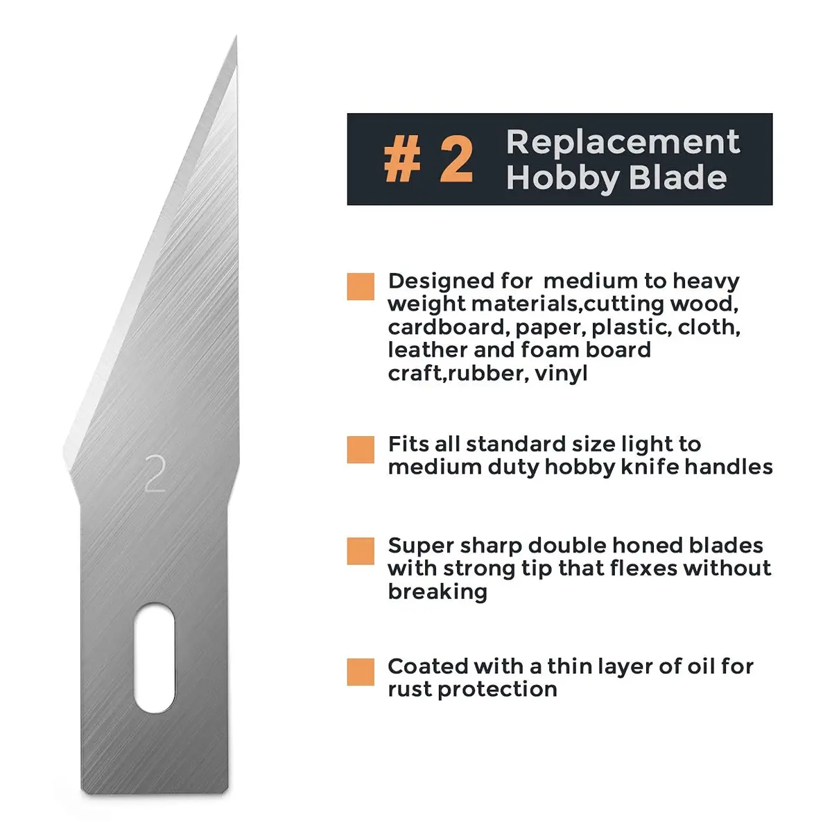 Nicpro Hobby Blades Set SK-5 120 PCS | Precision Art Blades for Crafts & Hobbyists - view 3