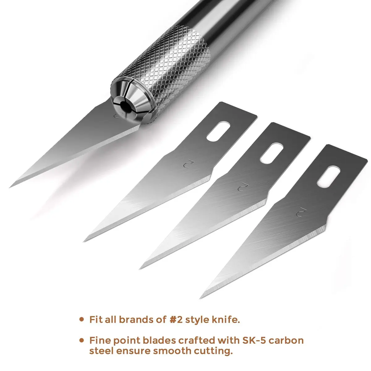 Nicpro Hobby Blades Set SK-5 120 PCS | Precision Art Blades for Crafts & Hobbyists - view 4