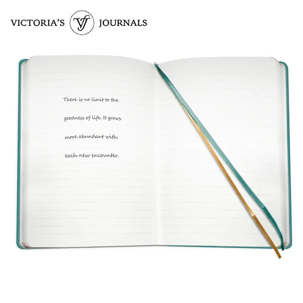 VICTORIA'S JOURNALS Vintage Journal Faux Leather Gilded Edge Hardcover | Elegant A5 Notebook for Creative Writing & Planning - view 5