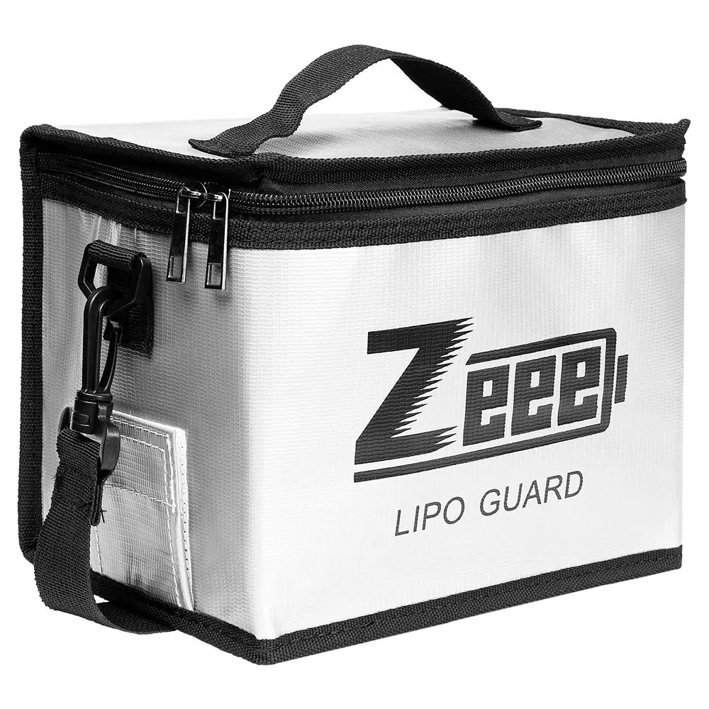 Zeee Fireproof Explosionproof Lipo Bag Battery Storage 21.5*16.5*14.5cm | Fire-Resistant LiPo Safety Bag - main product image