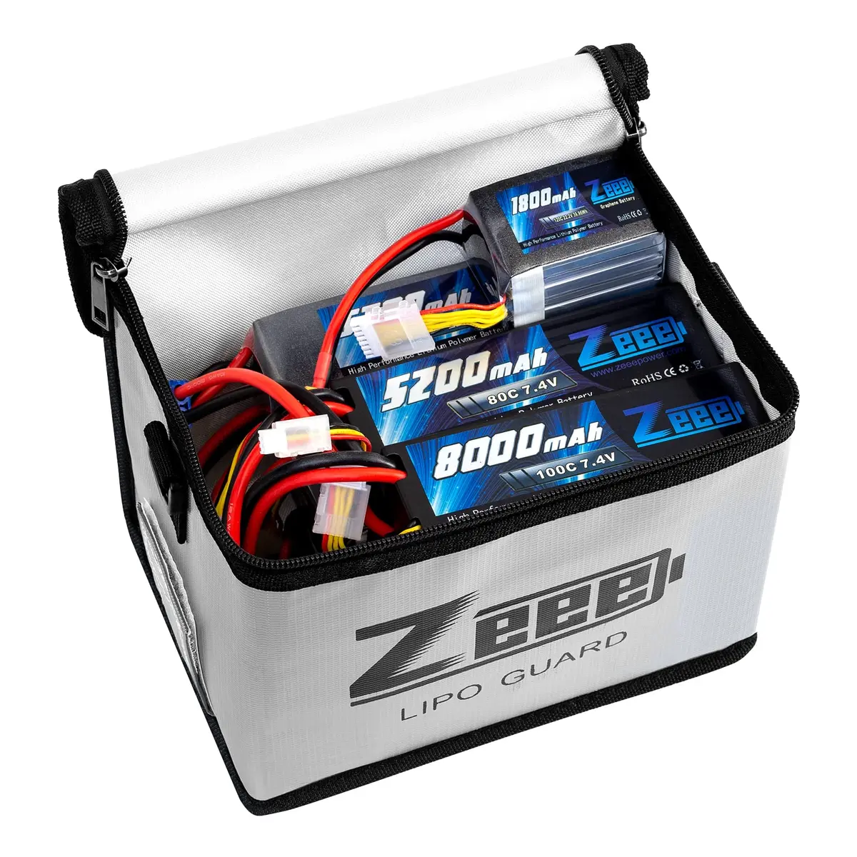 Zeee Fireproof Explosionproof Lipo Bag Battery Storage 21.5*16.5*14.5cm | Fire-Resistant LiPo Safety Bag - view 5