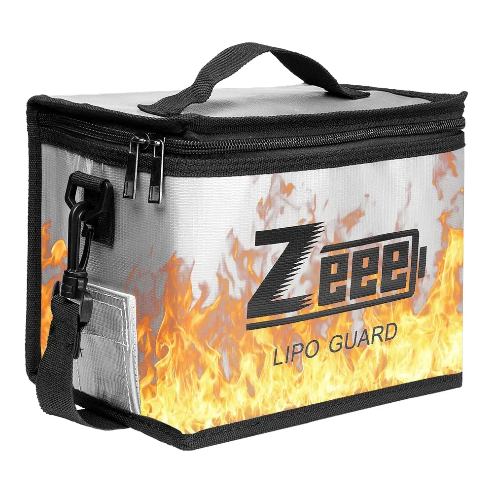 Zeee Fireproof Explosionproof Lipo Bag Battery Storage 21.5*16.5*14.5cm | Fire-Resistant LiPo Safety Bag - view 7