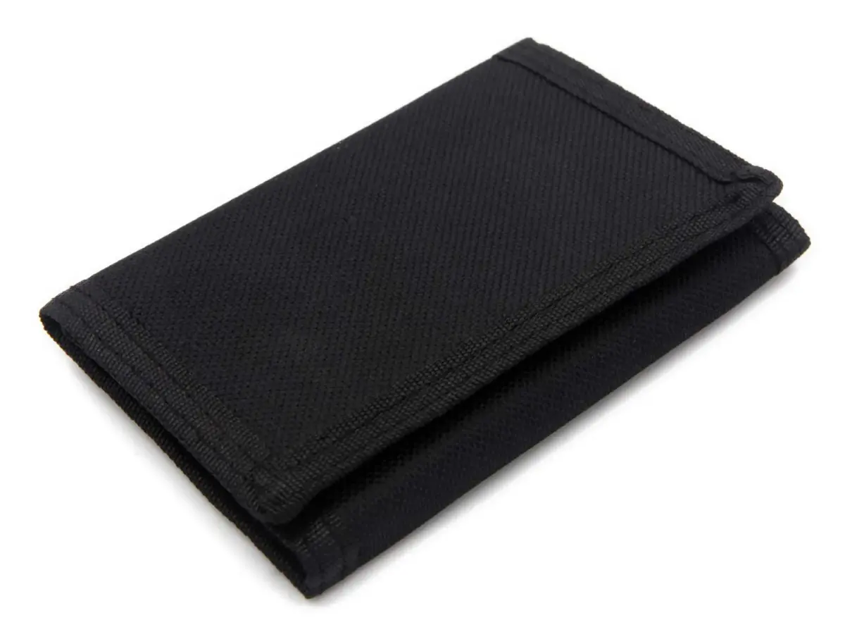 JONYEE Kids Camo Wallet with Hook & Loop Closure, 3 Card Slots, 4.7 x 3.2 x 0.5 Inches | Novelty Black Wallet for Boys and Girls - main product image
