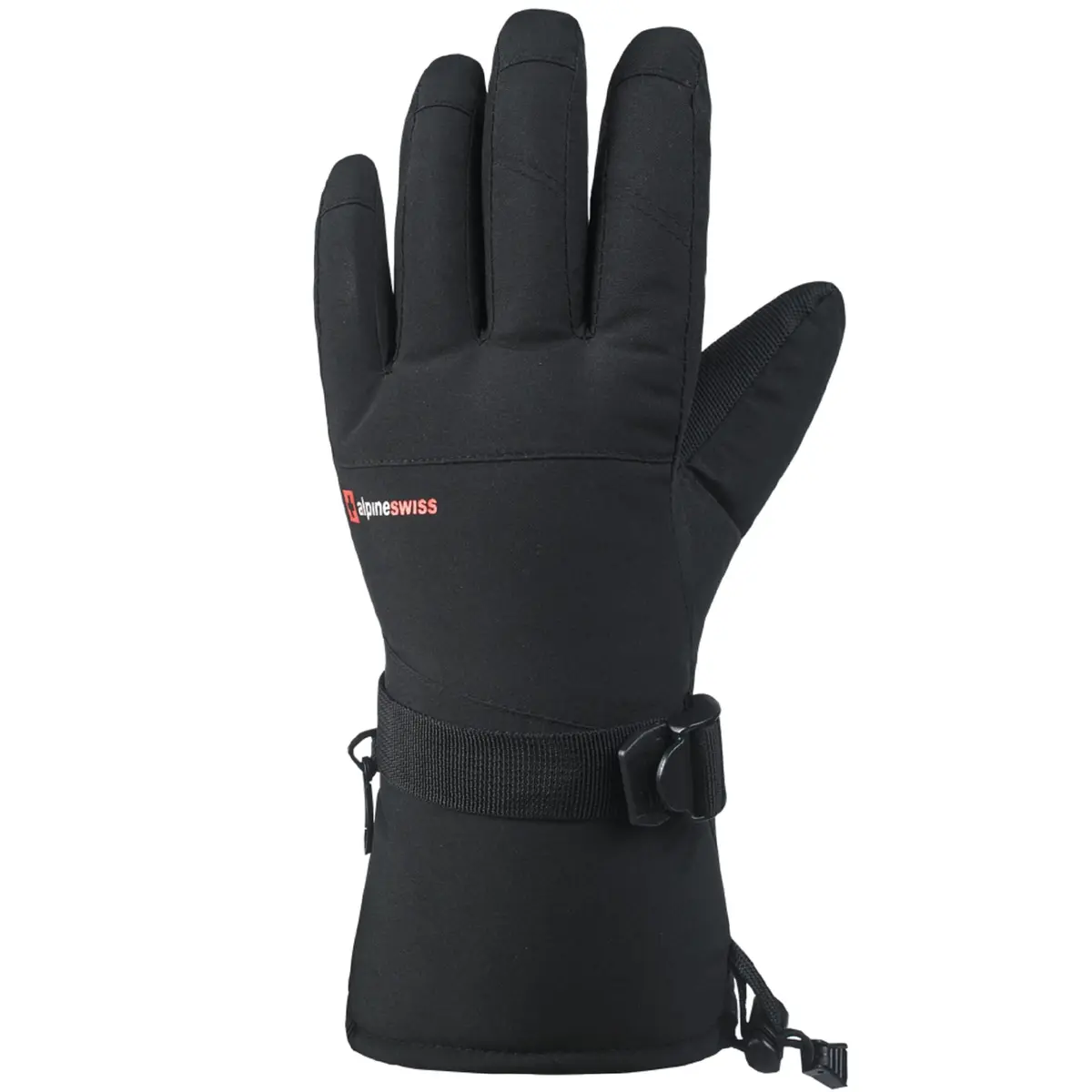 Alpine Swiss Mens Waterproof Snow Ski Gloves XL | Windproof & Thinsulate Warm (enlarged XL size for men) - view 6
