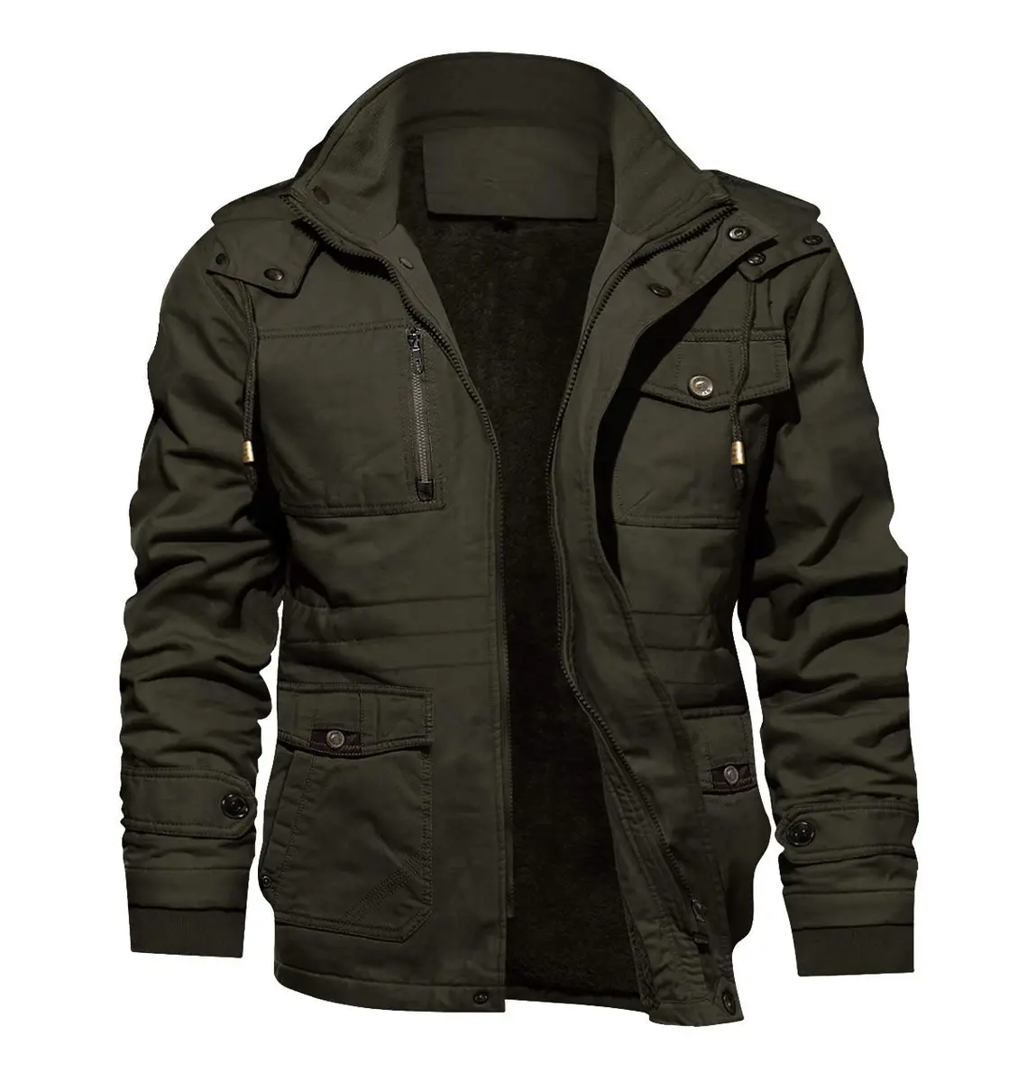 TACVASEN Men's Winter Jacket Fleece Lined Military Coat XL | Windproof & Warm - main product image