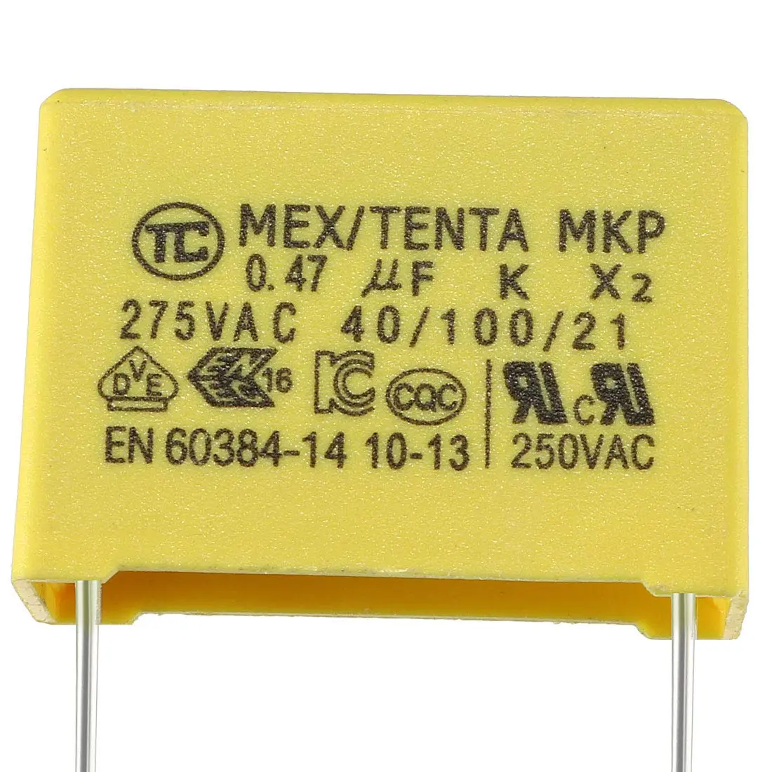 uxcell Polypropylene Film Safety Capacitors 0.47uF 250VAC X2 | Compact, Flame-Retardant, Long Service Life - view 4