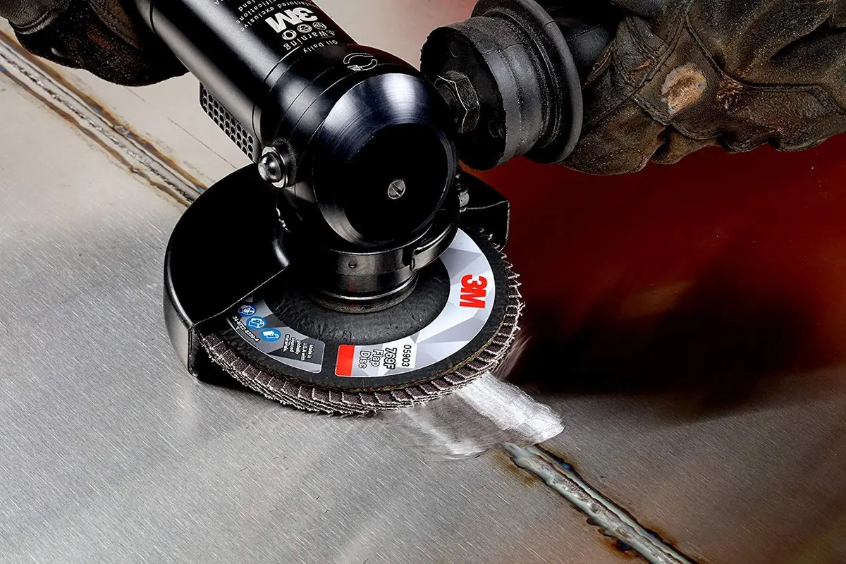 3M Flap Disc 769F Type 27 80+ 5 in x 7/8 in | Ceramic Precision-Shaped Grain for Metalwork - view 4