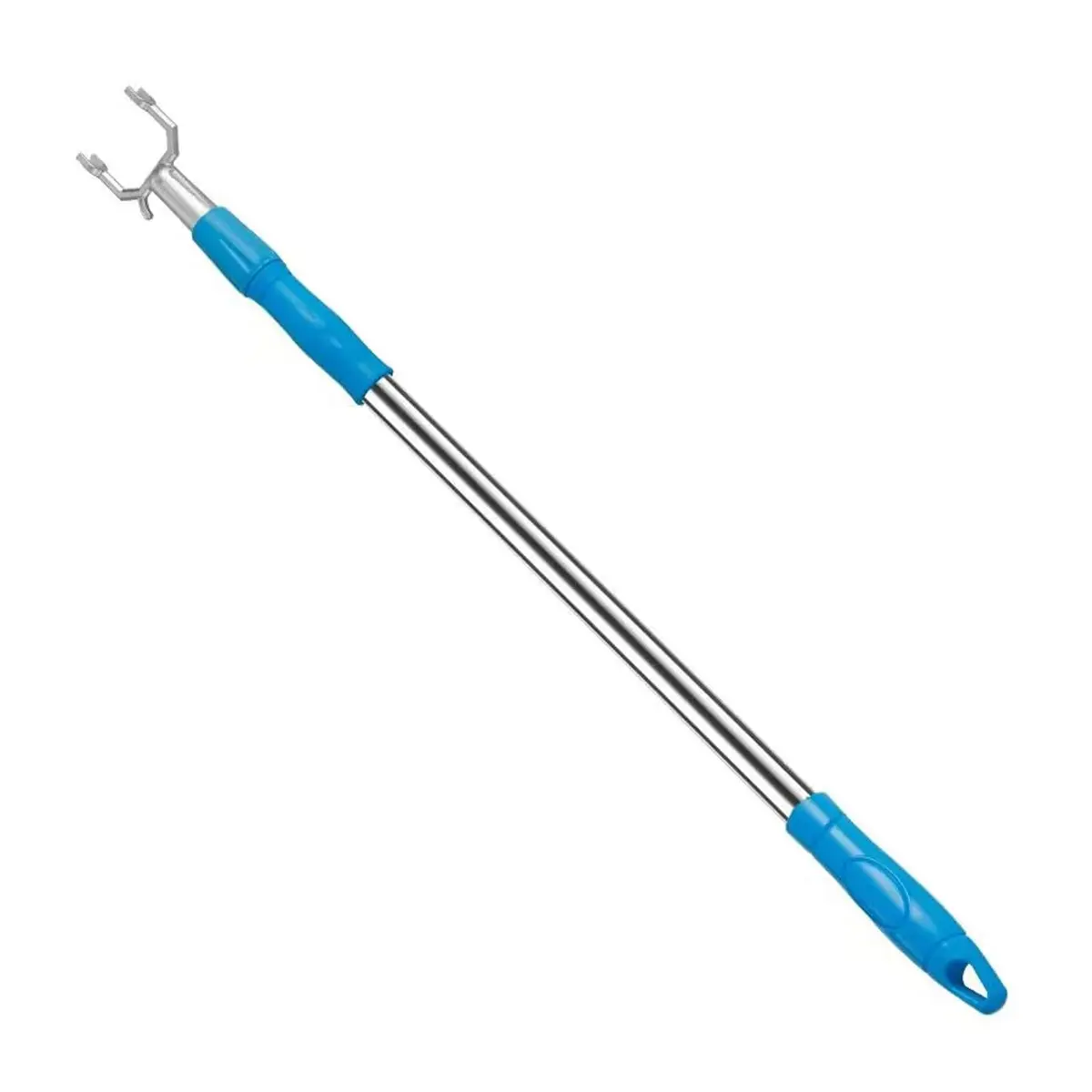 asunflower Extendable Clothes Hook Pole with Hook for Closet, Heavy Duty Long Reach Stick, 33"-56" Blue | Reaching Clothes Hanger Pole - main product image