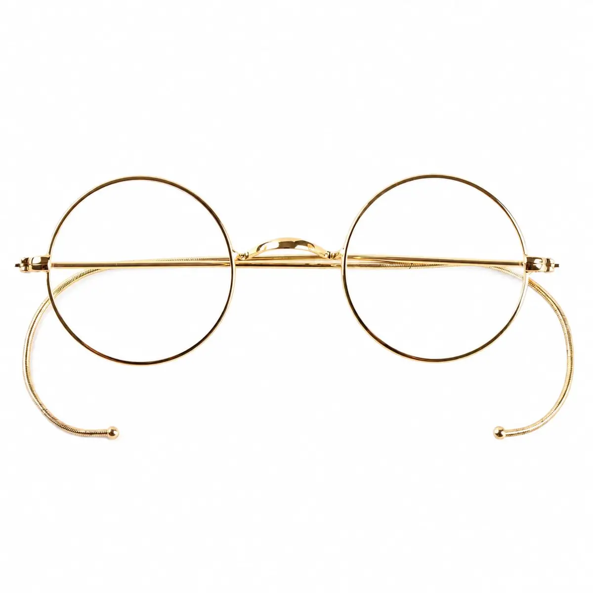 Agstum Retro Small Round Optical Wire Rim Eyeglasses Frame | Vintage Style, Unisex Fit, 43mm Lens - main product image
