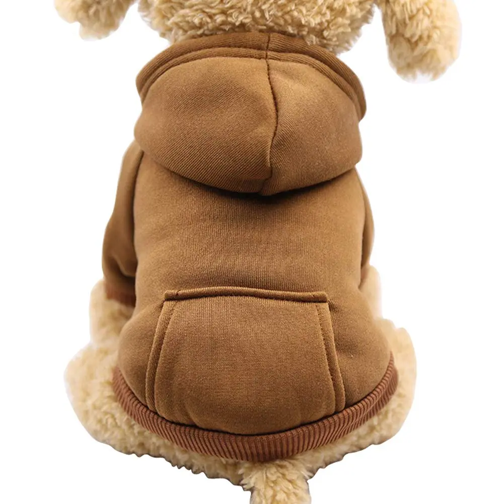 JECIKELON Small Dog Hoodie with Pocket | Warm Fleece Winter Coat for Pets (70-120 chars) - main product image