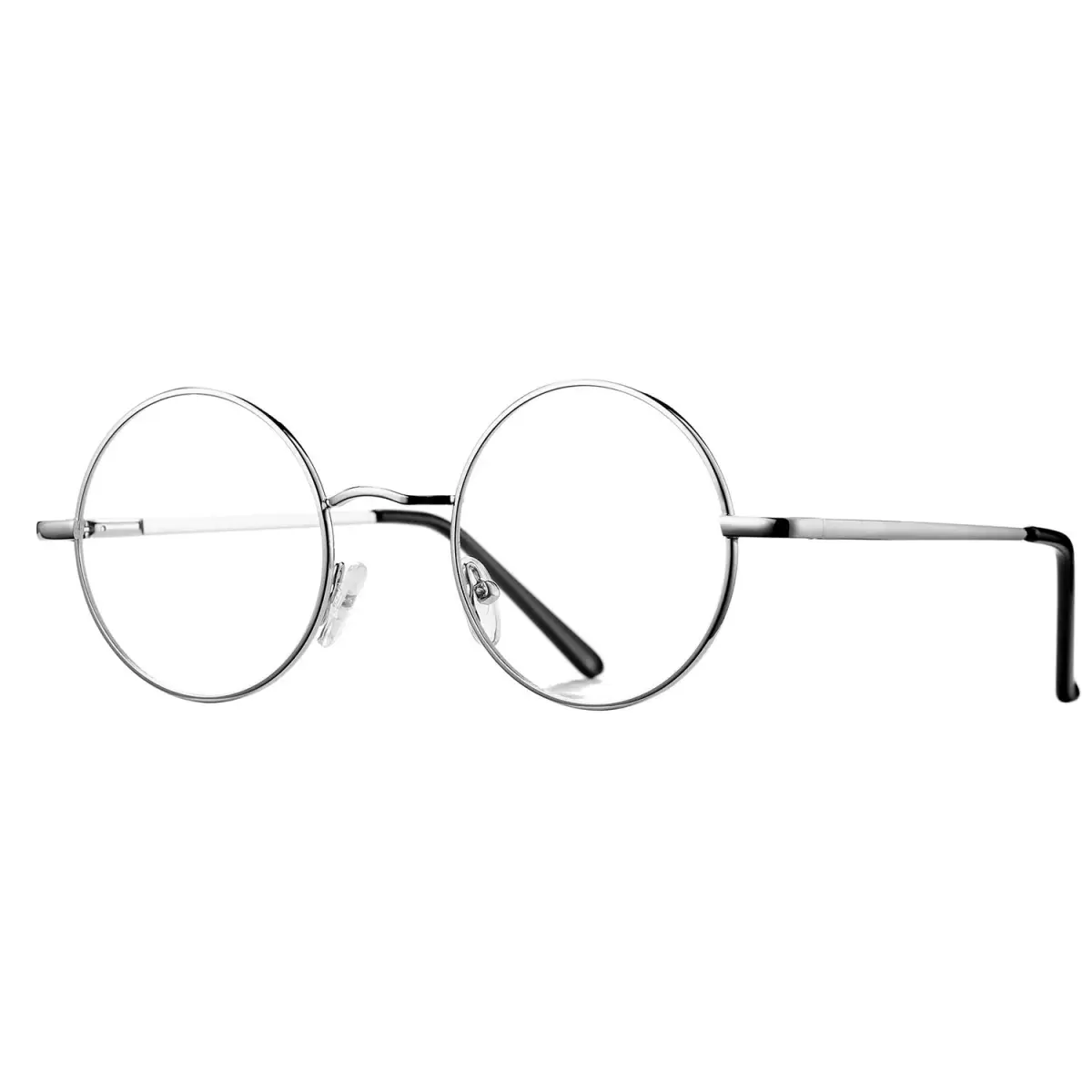 Pro Acme Retro Small Round Metal Frame Clear Lens Eyeglasses 46mm (1.81 inches) | Fashionable Non-Prescription Eyewear - main product image