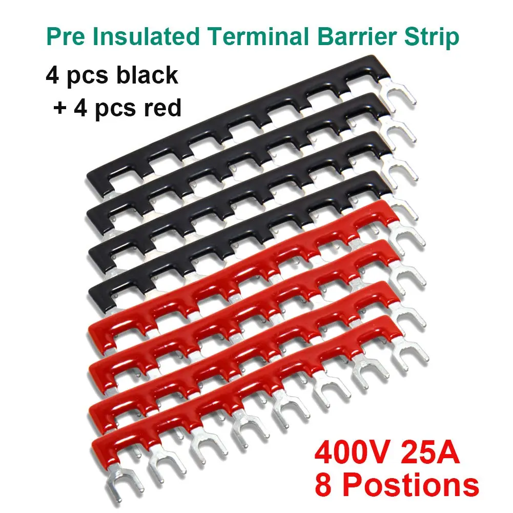 MILAPEAK Terminal Block Strip 8 Circuits 600V 25A | Secure Wiring & Neat Installations - view 5