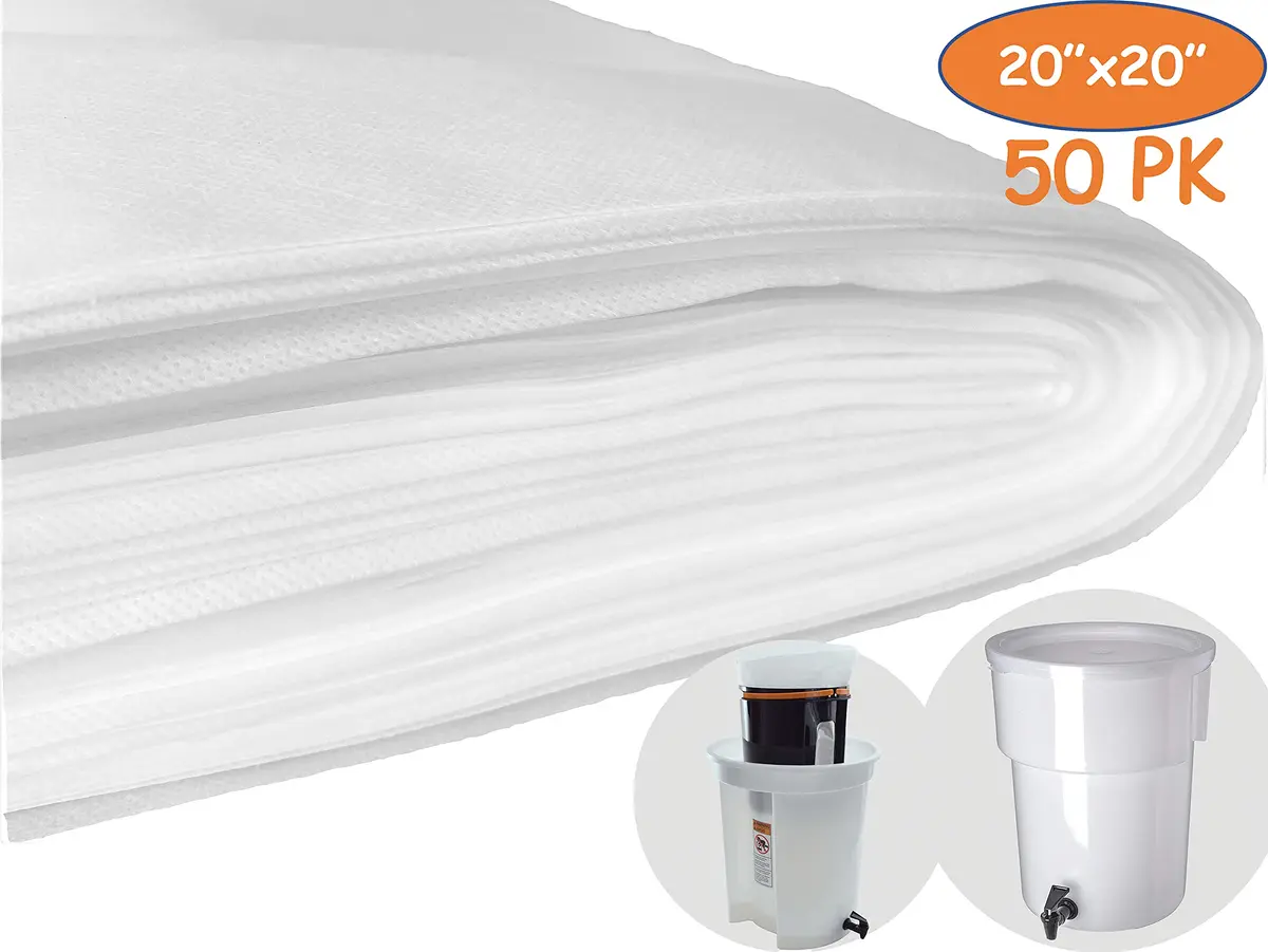 TezPak Commercial Cold Brew Coffee Filters 20" x 20" | Seamless, Thick, 50-Pack for 5-Gallon Systems - view 6