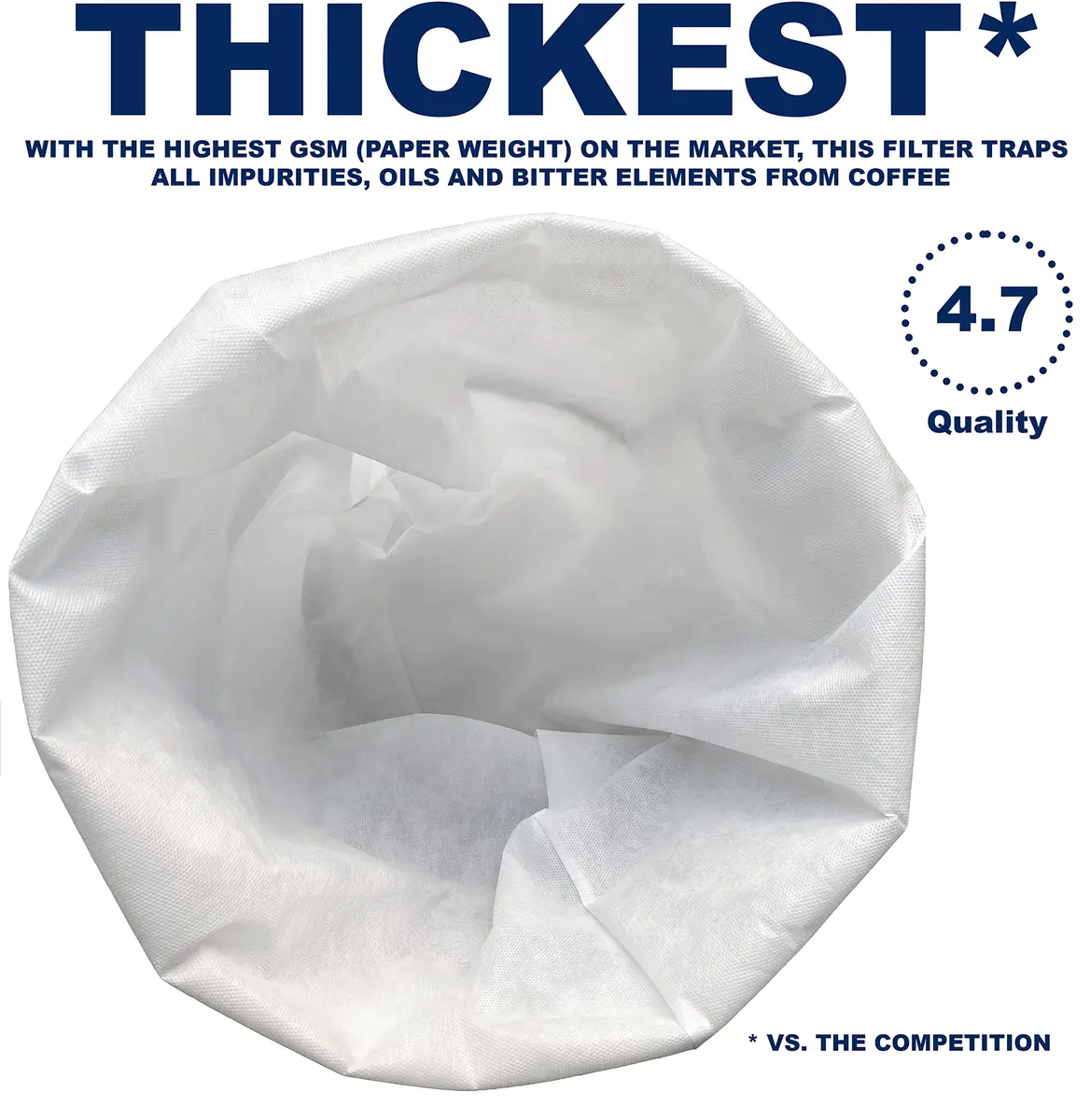 TezPak Commercial Cold Brew Coffee Filters 20" x 20" | Seamless, Thick, 50-Pack for 5-Gallon Systems - view 3