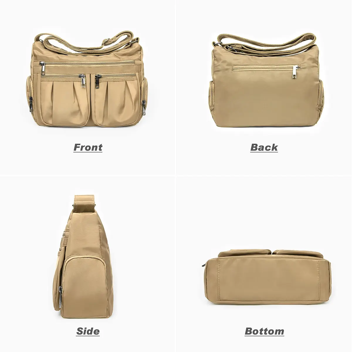 VOLGANIK ROCK Crossbody Purse Standard Size 28.6cm (11.25") | Lightweight Waterproof Nylon Travel Bag for Women - view 4