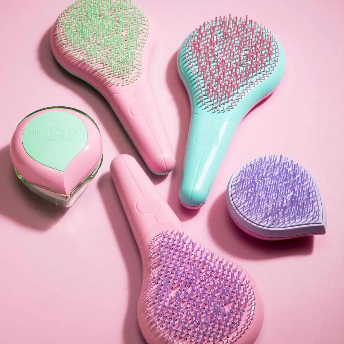 Michel Mercier Home and Travel Detangler Brush Set - Classic & Travel Size - Reduces Frizz & Breakage - Fine Hair - 2 Brushes - view 5