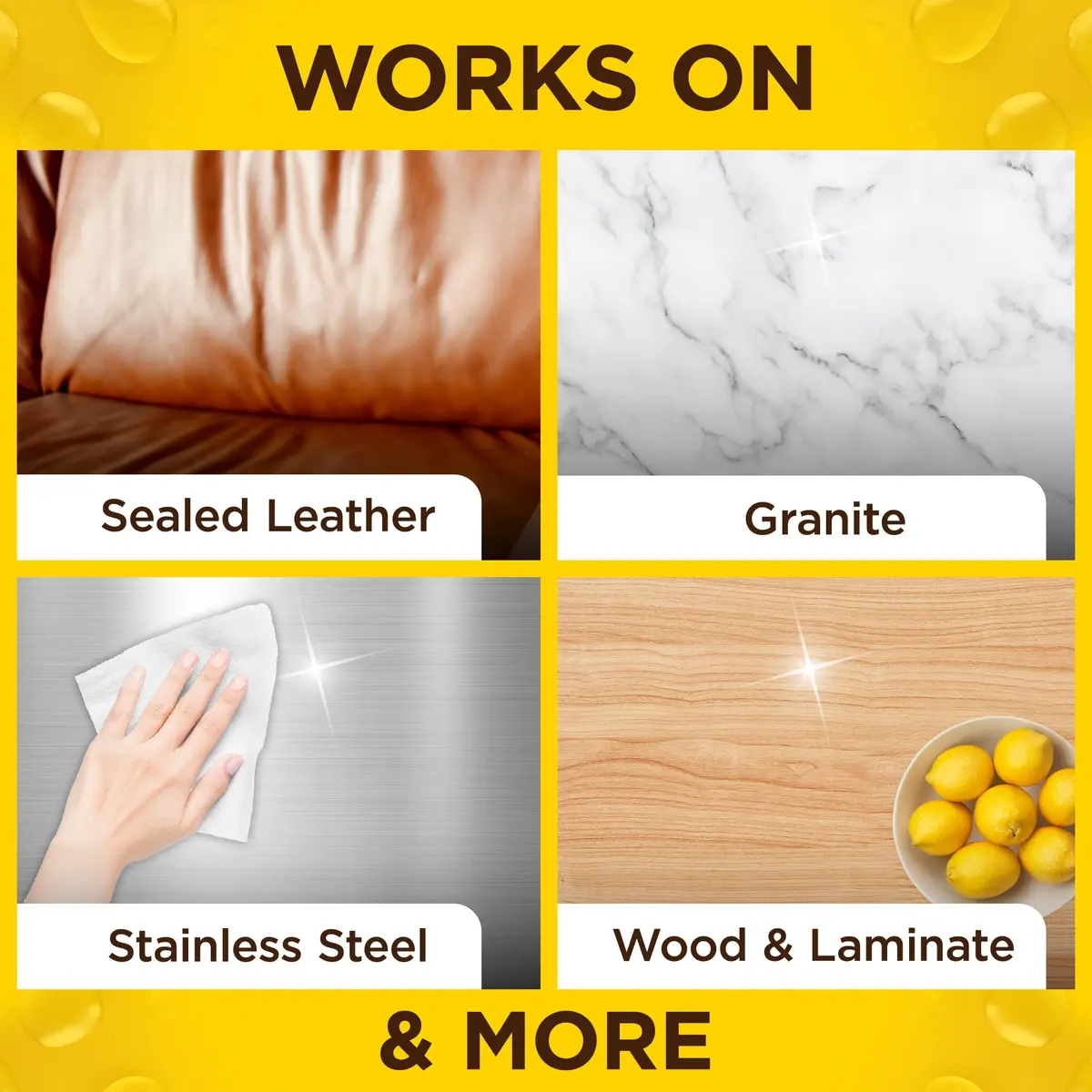 Pledge Pre-Moistened Wood Furniture Wipes, Lemon, 144 Count | Gentle, No Residue, Suitable for Sealed Wood & Surfaces - view 5
