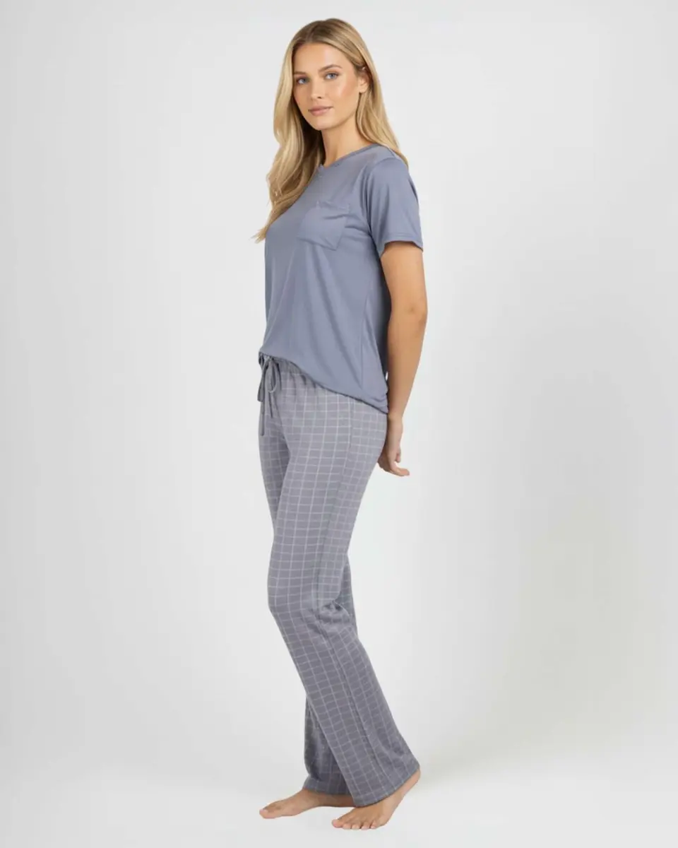 Real Essentials Women's Pajama Sets Short Sleeve | Silky Soft, Relaxed Fit, 2-Pack, US Sizing - view 7